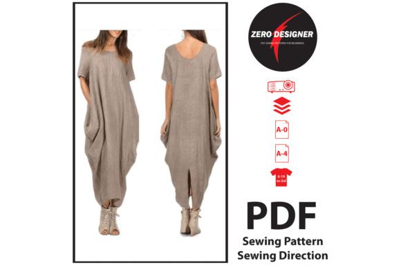 Boho Style Dress PDF Sewing Pattern: A Flexible and Modern Approach to Custom Clothing