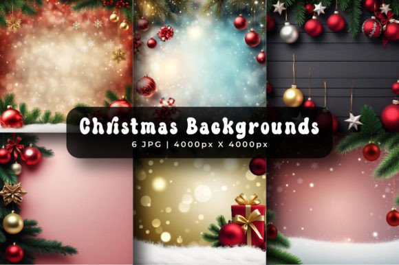 Christmas Background Digital Papers