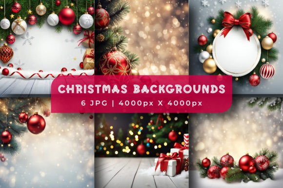 Christmas Background with Place for Text