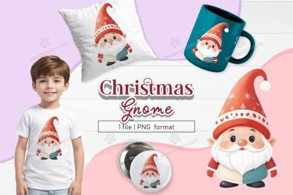 Christmas Gnome Sublimation Clipart_03: Strategic Use for Creative and Marketing Professionals