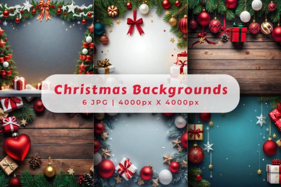 Christmas or New Year Backgrounds: Spark Joy in Every Design