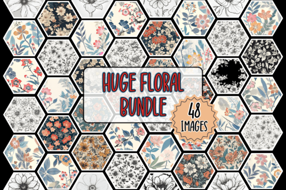 Huge Floral Bundle for Creative Projects