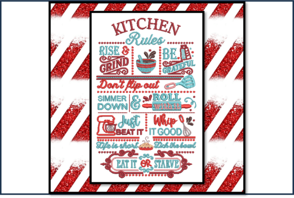 Kitchen Rules Wall Art