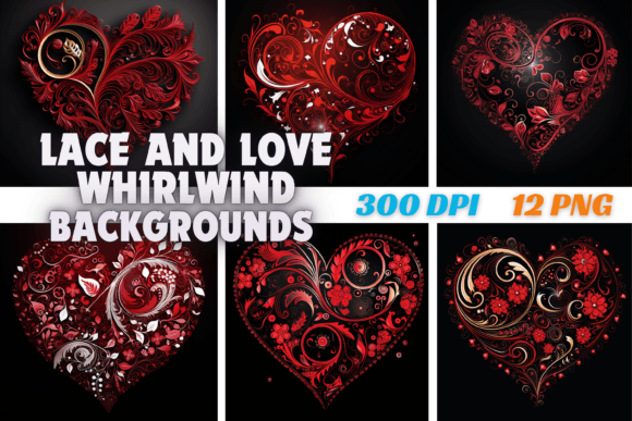Lace and Love Valentine’s Day Background