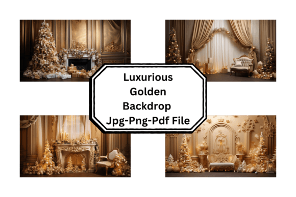 Luxurious Golden Backdrop: A Timeless Element of Elegance