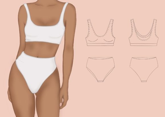 Olivia M Bikini Pattern Sewing Pattern: A Detailed Overview for Experienced Sewers